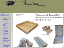 Tablet Screenshot of pigansslojd.se